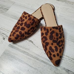 Leopard Slide On Shoes